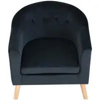 Čalúnená stolička - do 180 kg - plocha na sedenie 49 x 53 cm - čierna