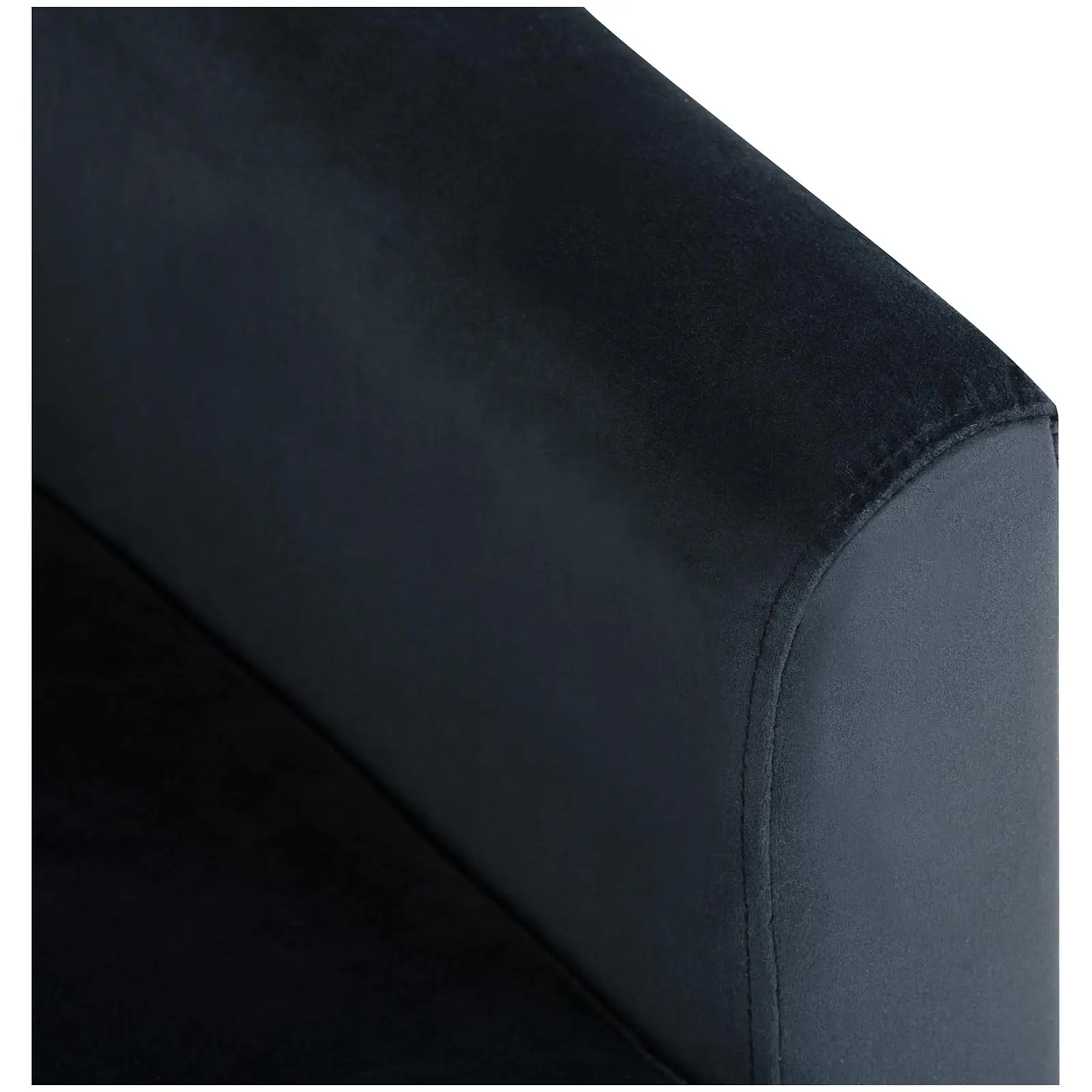Lænestol - maks. 180 kg - sæde 49 x 53 cm - sort