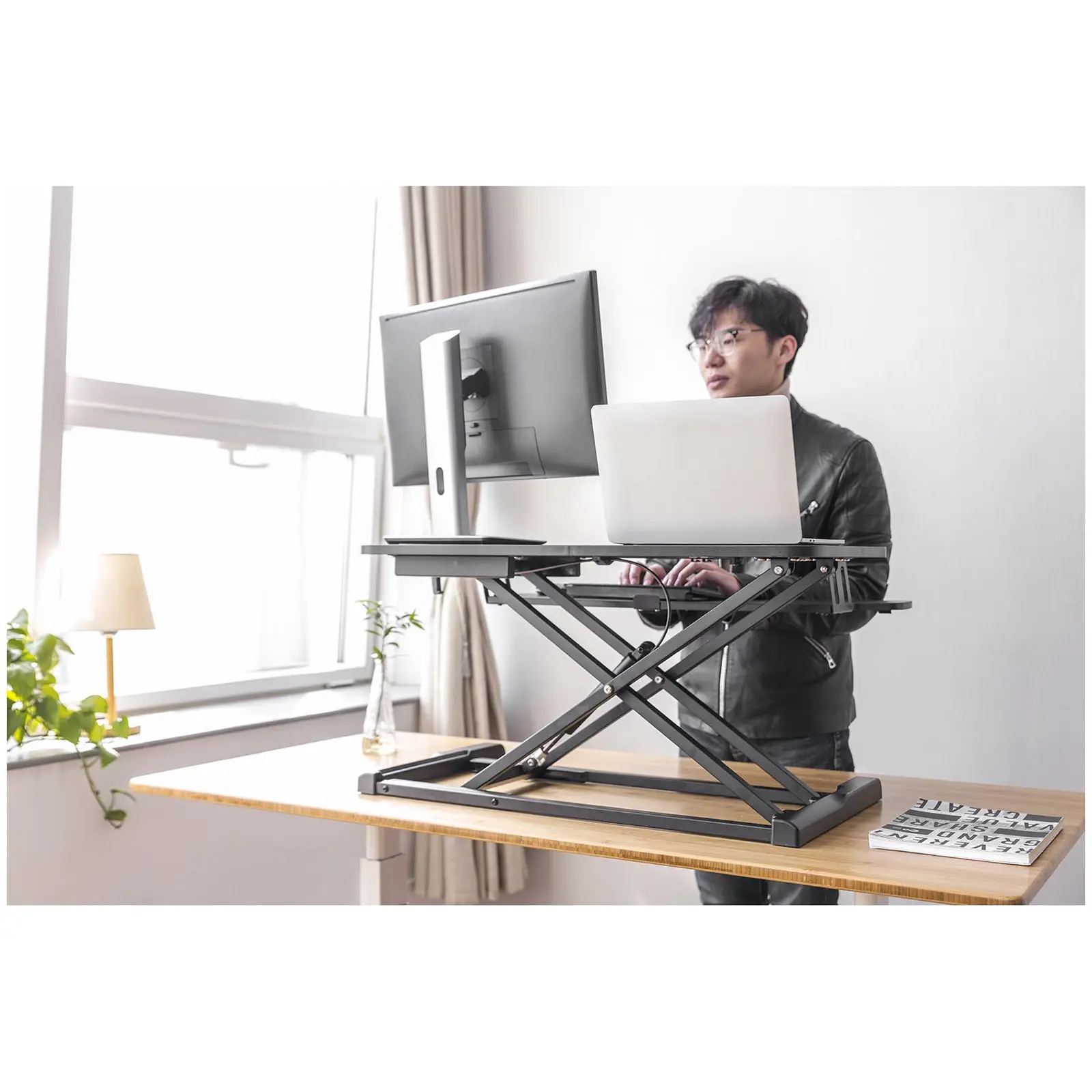 Sit-Stand Desk - sit-stand elevation - height-adjustable