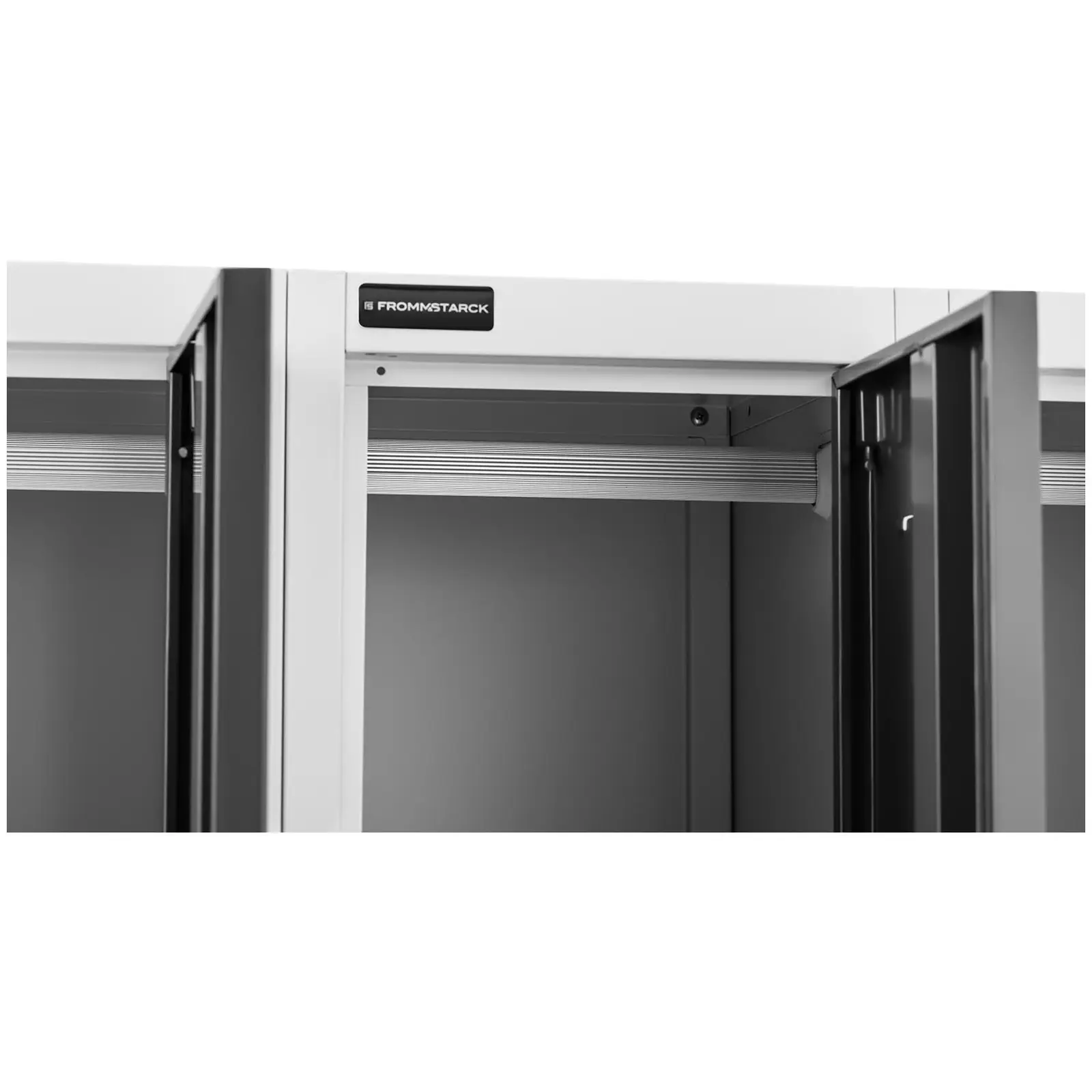 Metal Storage Locker - 6 lockers - grey