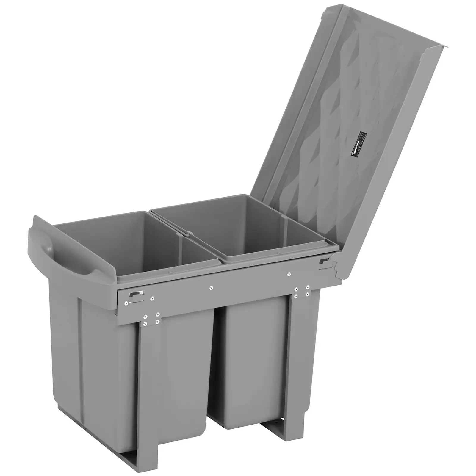 Poubelle encastrable double - 2 x 20 l (Couleur(s): Argenté)
