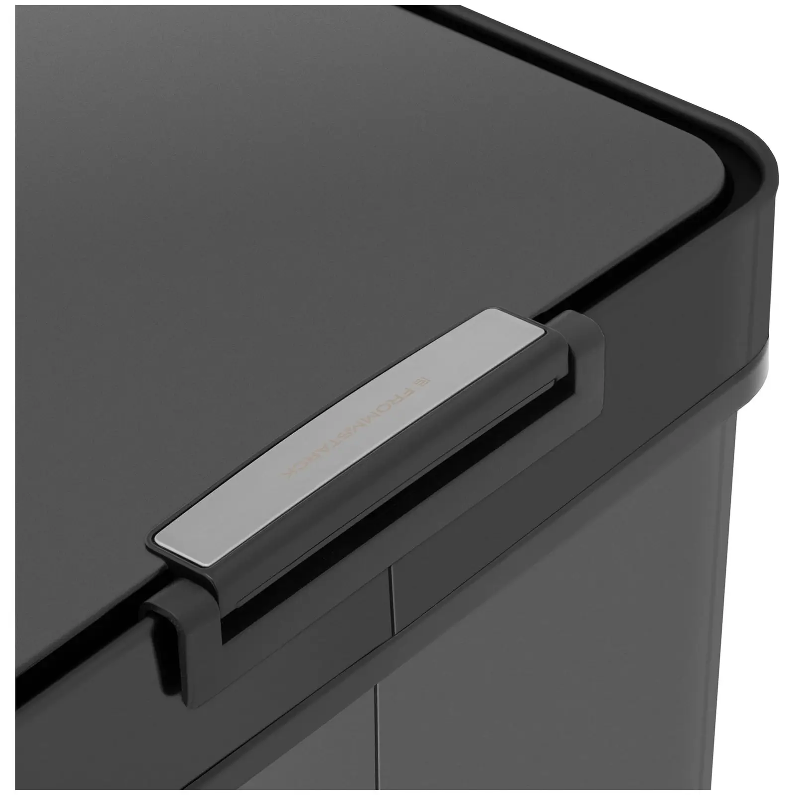 Cubo de basura con sensor - 50 L - negro - rectangular