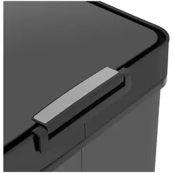 Sensor prullenbak - 50 L - zwart - rechthoekig
