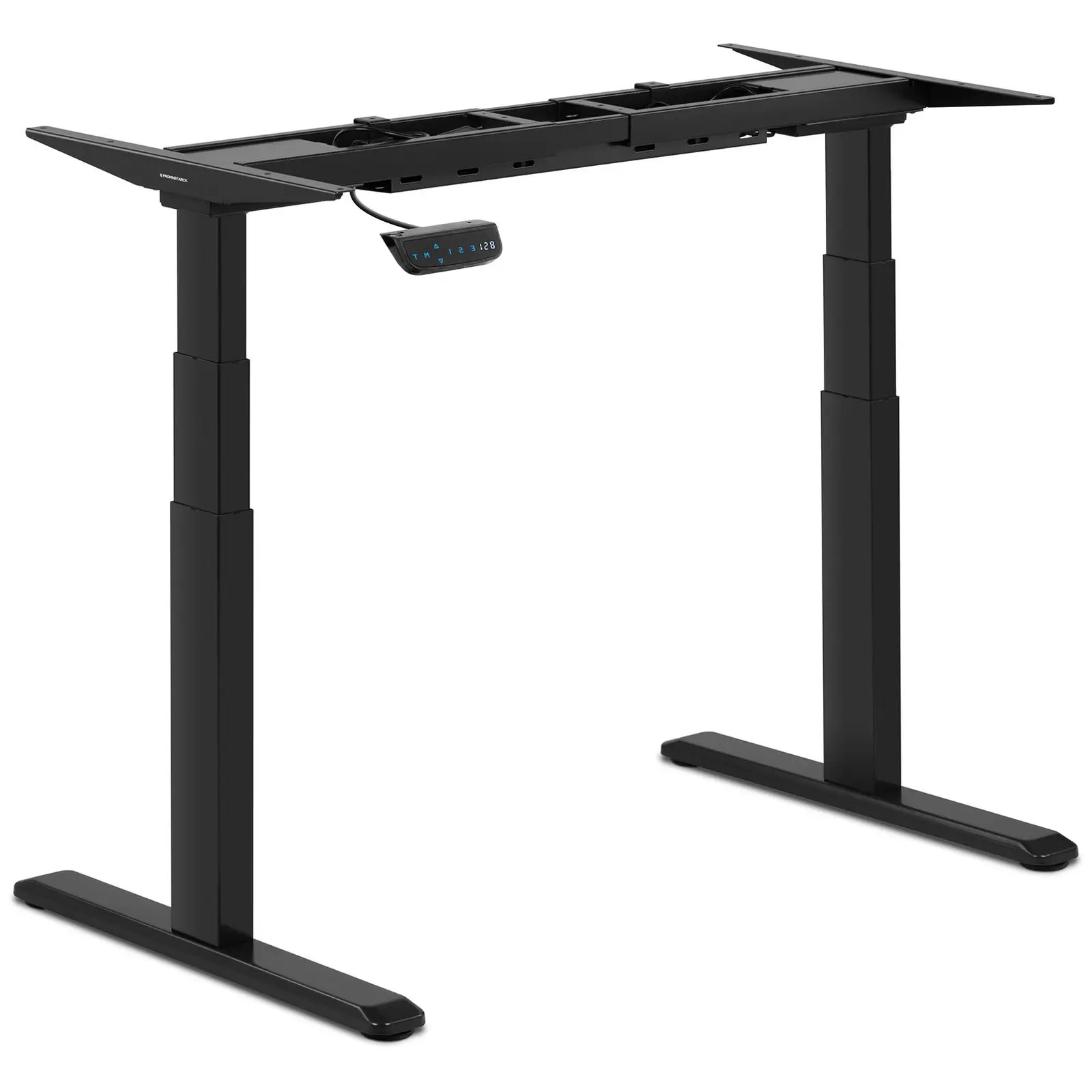 Bureau assis-debout (piètement) - 200 W - 125 kg - Noir