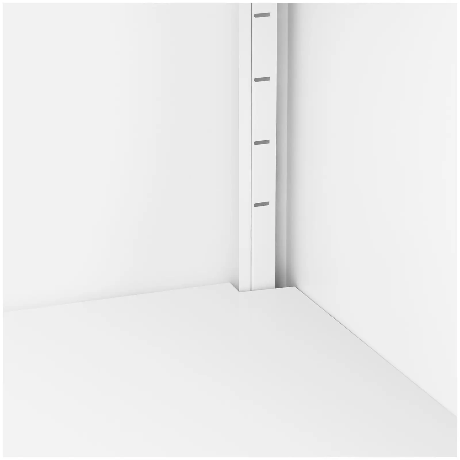 Armoire métallique - 102 cm - 2 étagères - Blanc