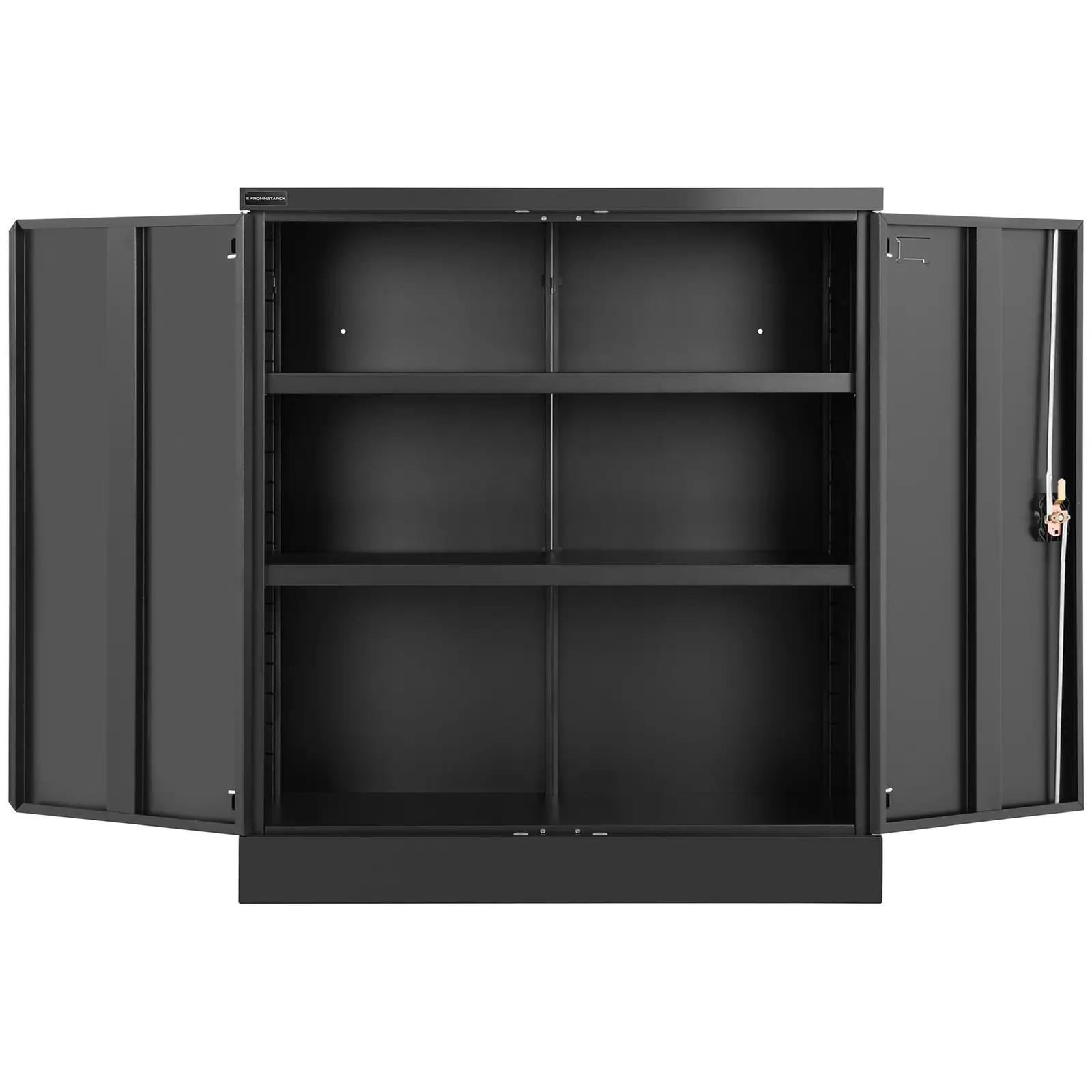 Metal Cabinet - 102 cm - 2 shelves - anthracite