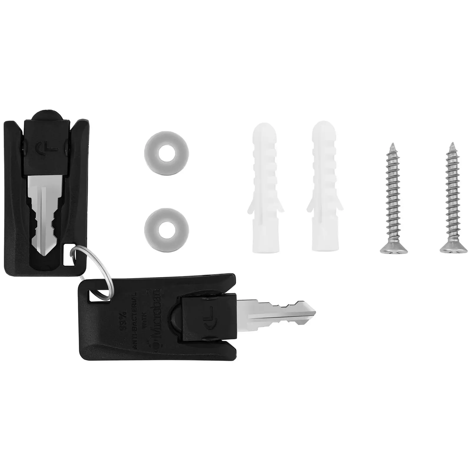 Kovová skříň - 102 cm - 2 police - antracitová (Materiál: Plast)