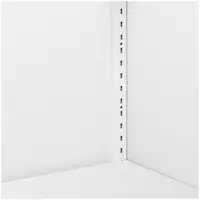Metal Cabinet - 195 cm - 4 shelves - white