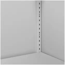 Метален шкаф - 180 см - 4 рафта - сив