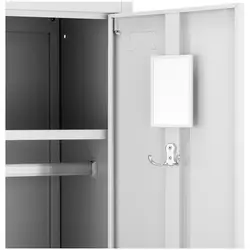 Metal Storage Locker - 1 compartment - grey