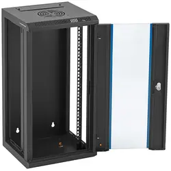 Server Rack - 10 inches - 12 U - lockable - up to 60 kg - Black