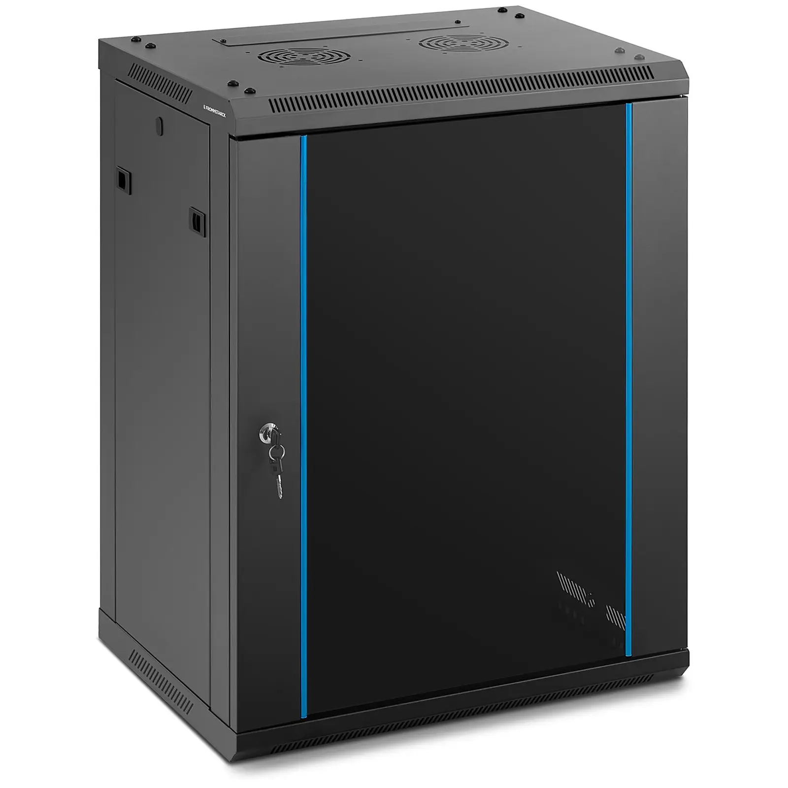 Rack pentru servere - 19 inci - 15 U - cu încuietoare - până la 60 kg - negru