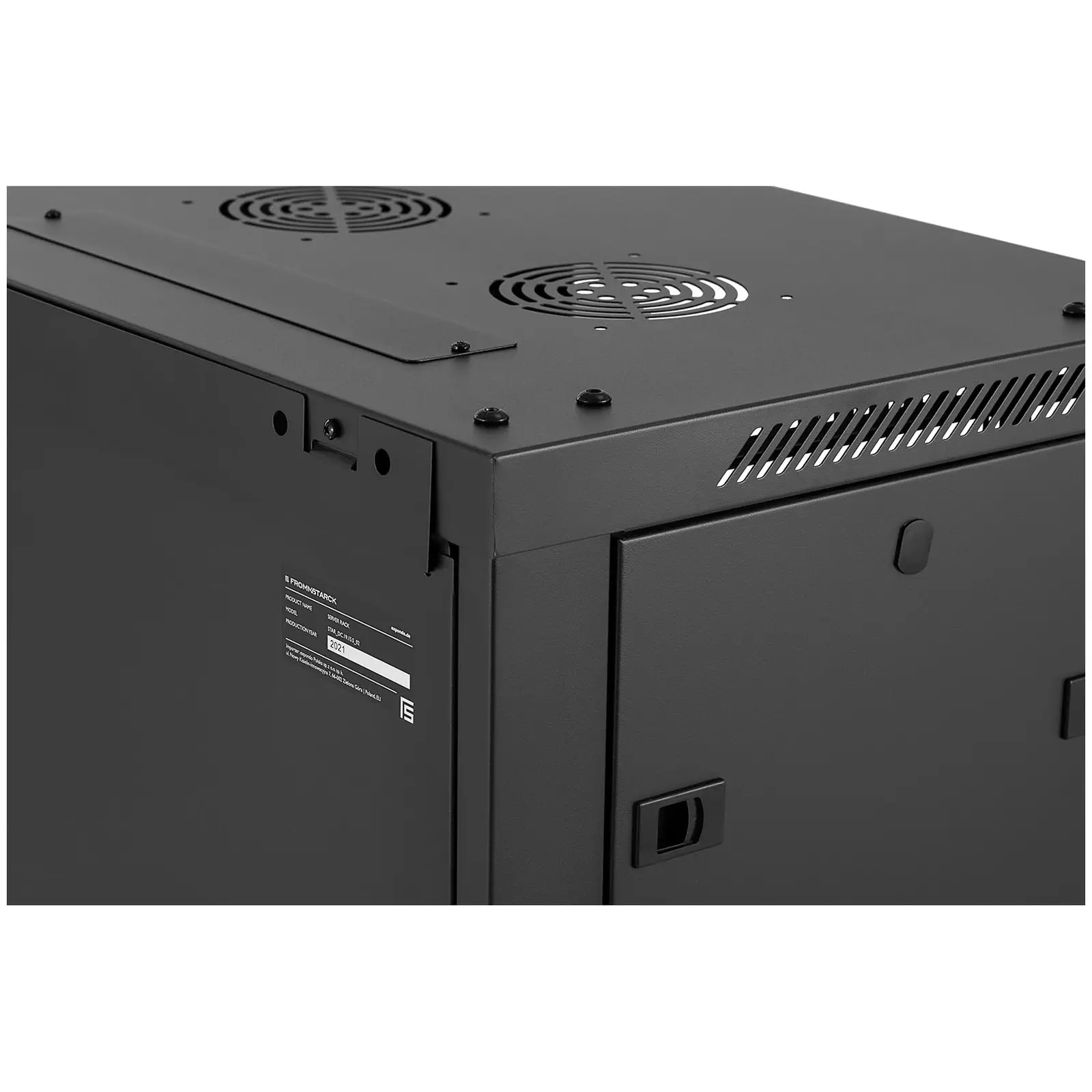 Baie serveur - 19 pouces - 15U - Verrouillable - 60 kg max. - Noir (Dimensions [mm]: L600 x P450 x H770)