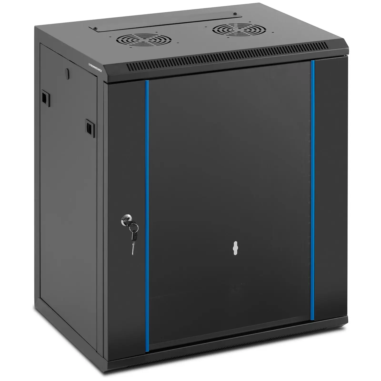 Armadio rack - 19 pollici - 12 U - Richiudibile - Fino a 60 kg - Nero