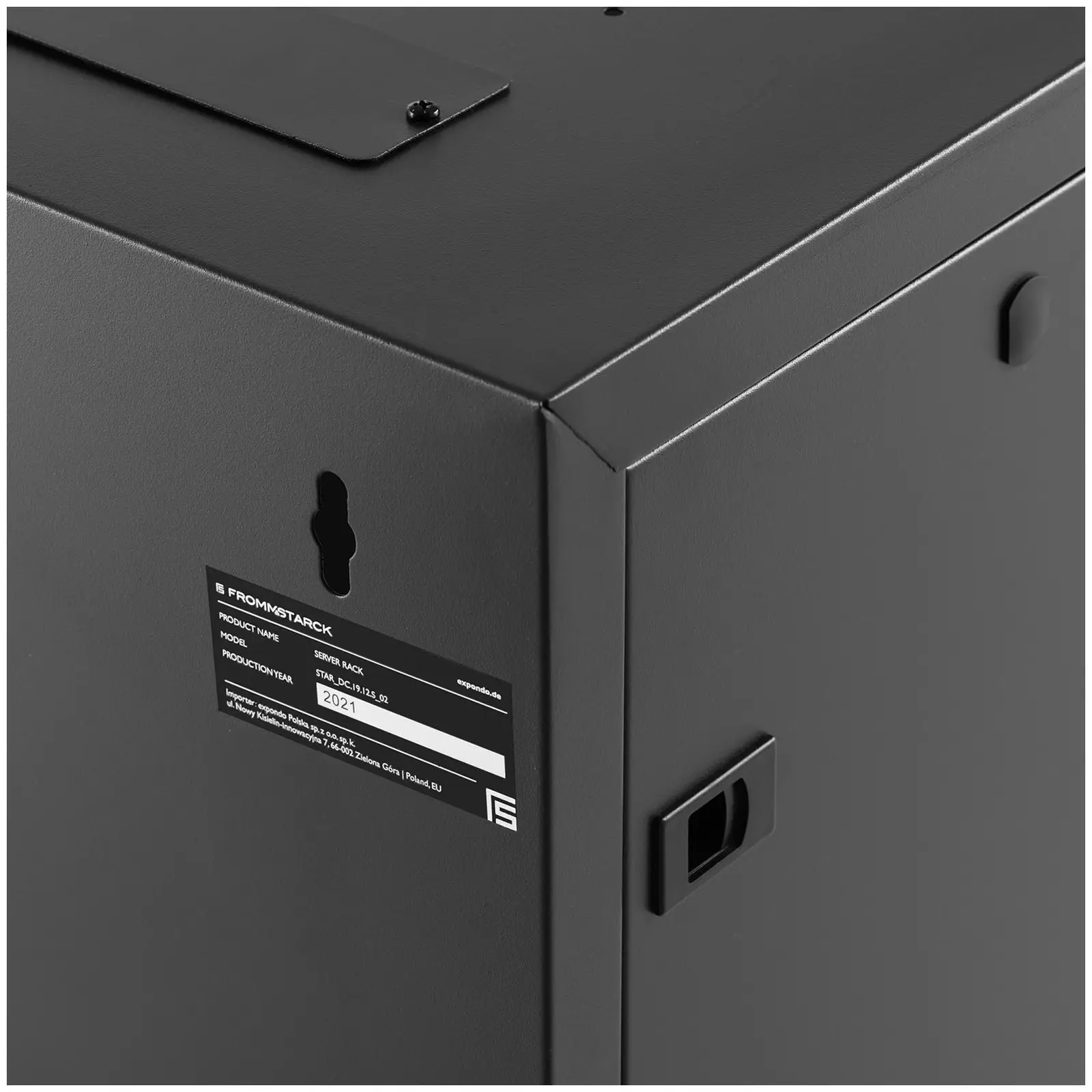 Server Rack - 19 inches - 12 U - lockable - up to 60 kg - Black