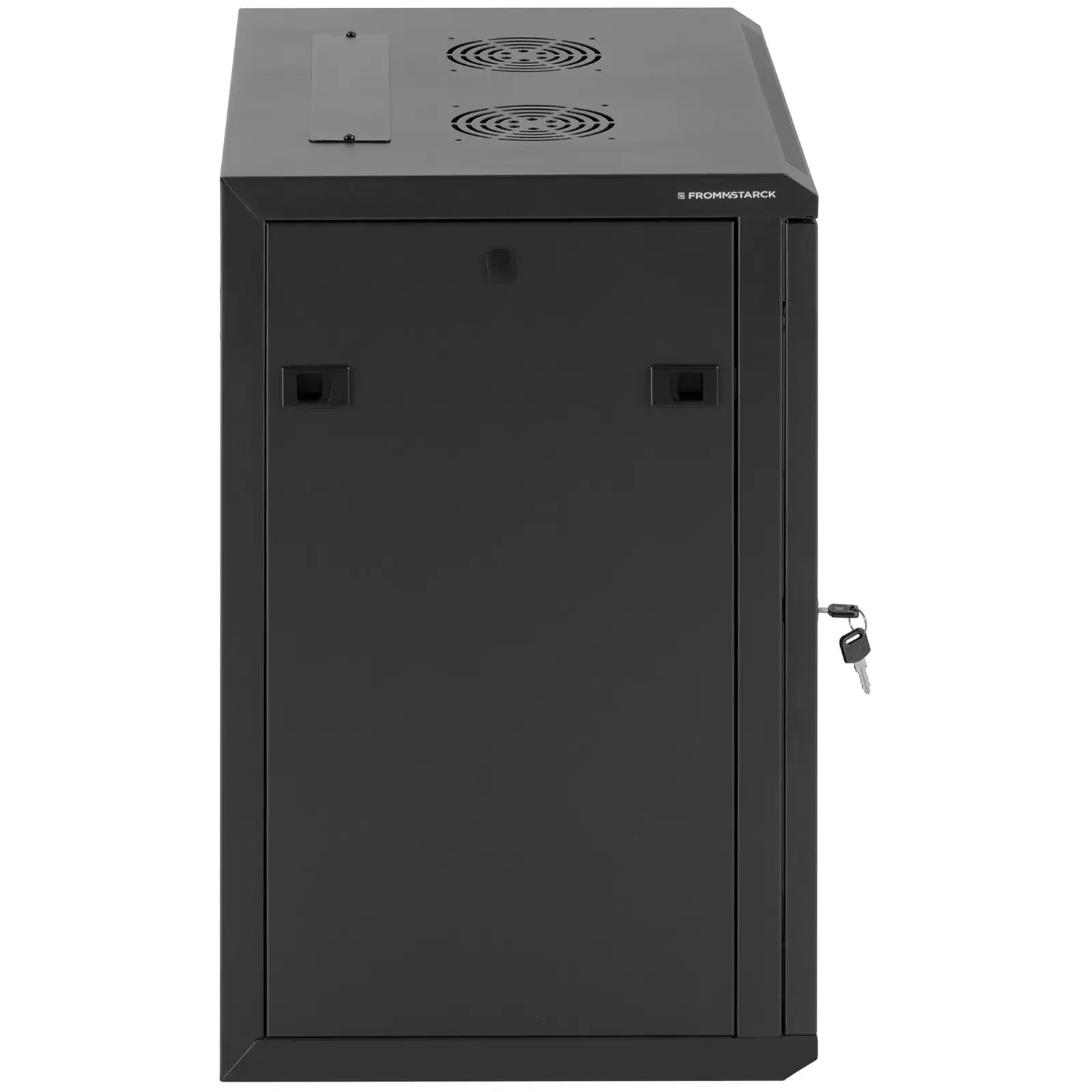 Serverschrank - 19 Zoll - 12 HE - abschließbar - bis 60 kg - Schwarz