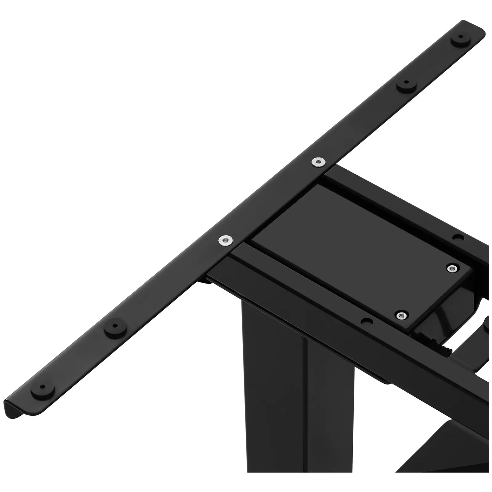 Factory second Corner Standing Desk Frame - height-adjustable - for sitting & standing - Height: 60-125 cm - Width left/right: 116-186 cm - Angle: 120° - 150 kg