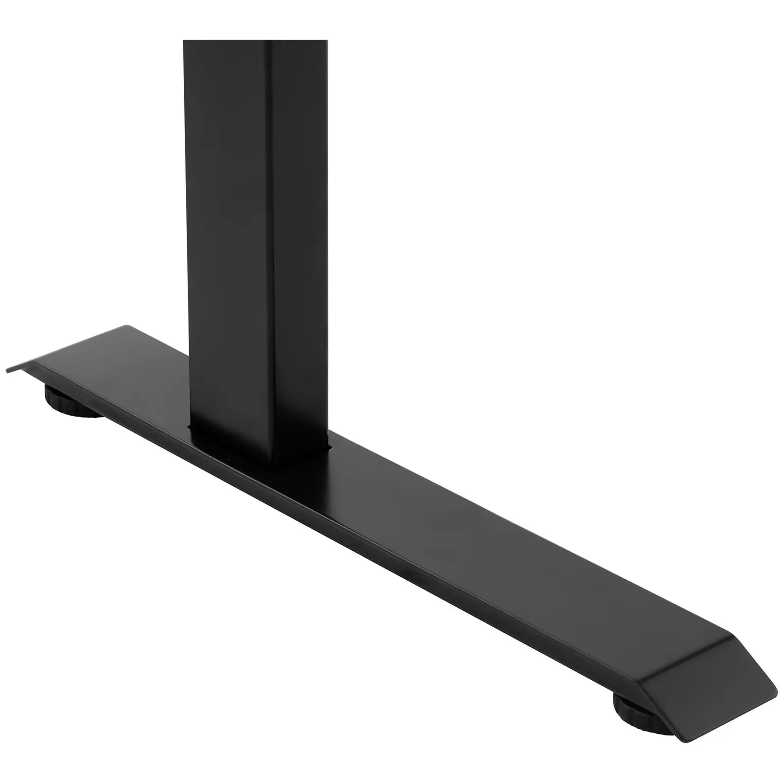 Állítható magasságú íróasztal - 90 W - 730–1233 mm - barna/fekete