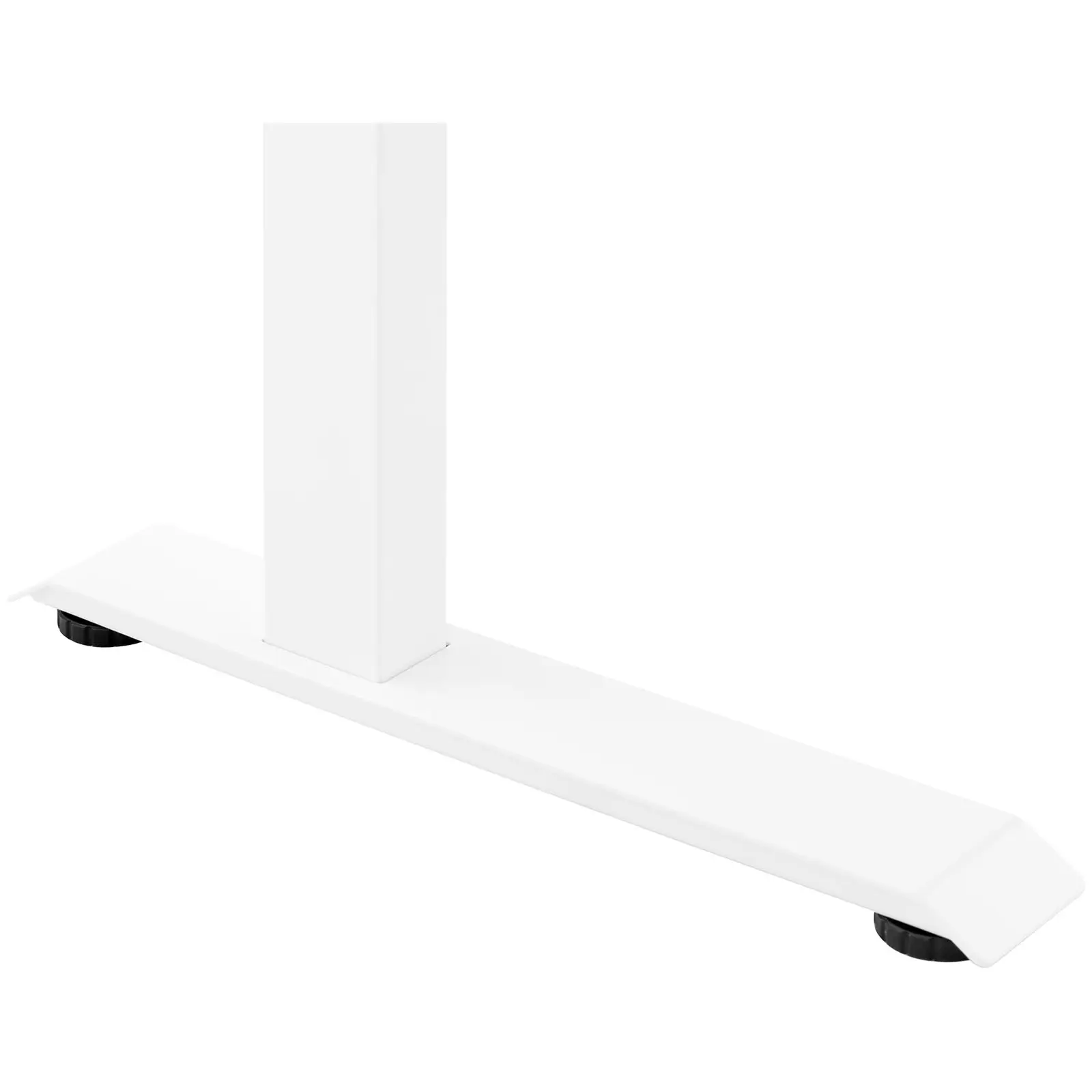 Biurko z regulacją wysokości - 90 W - 730-1233 mm - biało-brązowe (Liczba silników: 1)