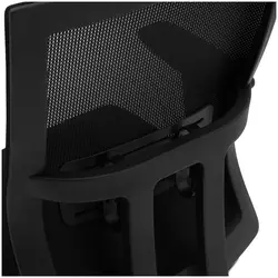 Chaise de bureau - Dossier en filet - 100 kg - Coloris noir