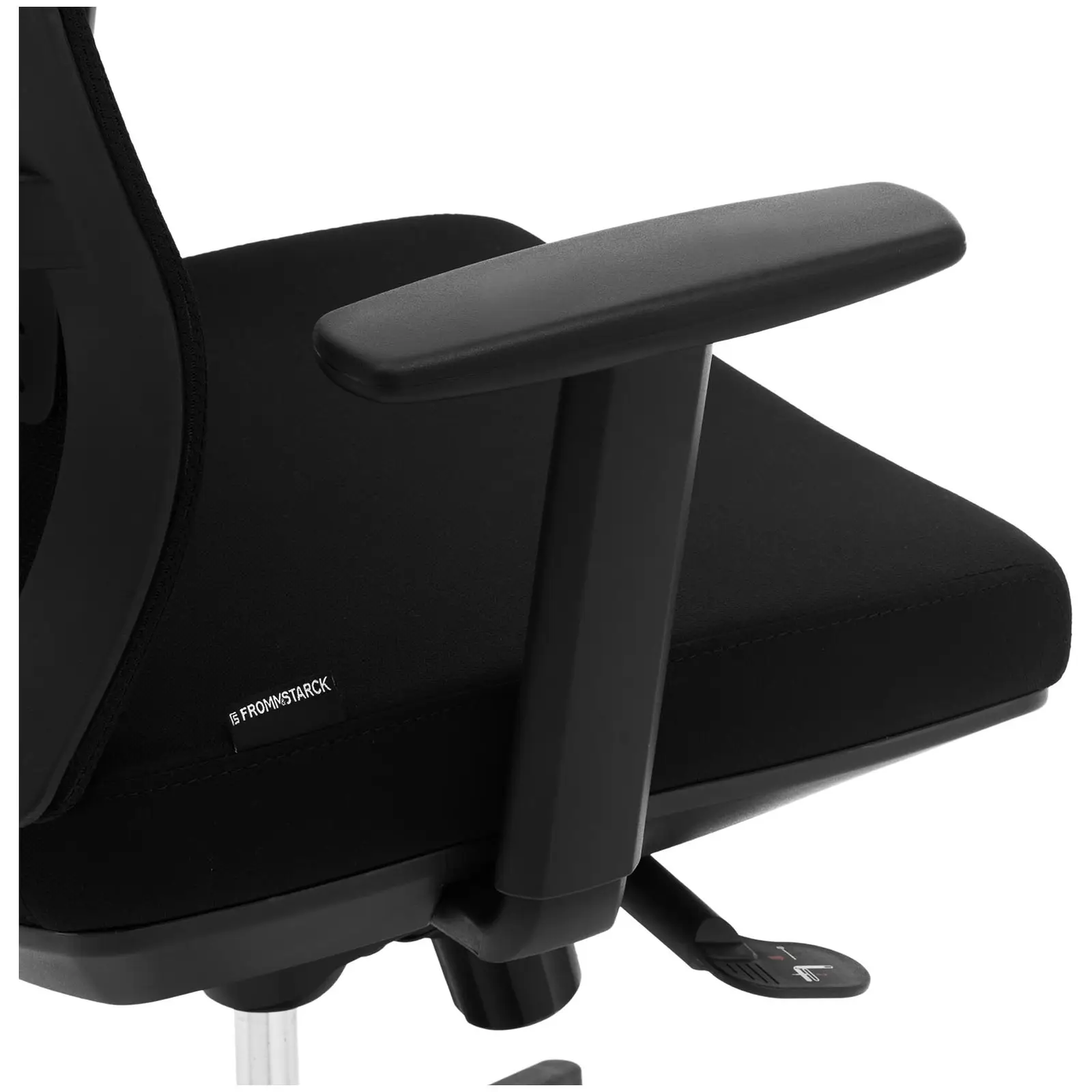 Chaise de bureau - Dossier en filet - 100 kg - Coloris noir