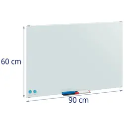 Tableau blanc magnétique - 60 x 90 x 0,4 cm