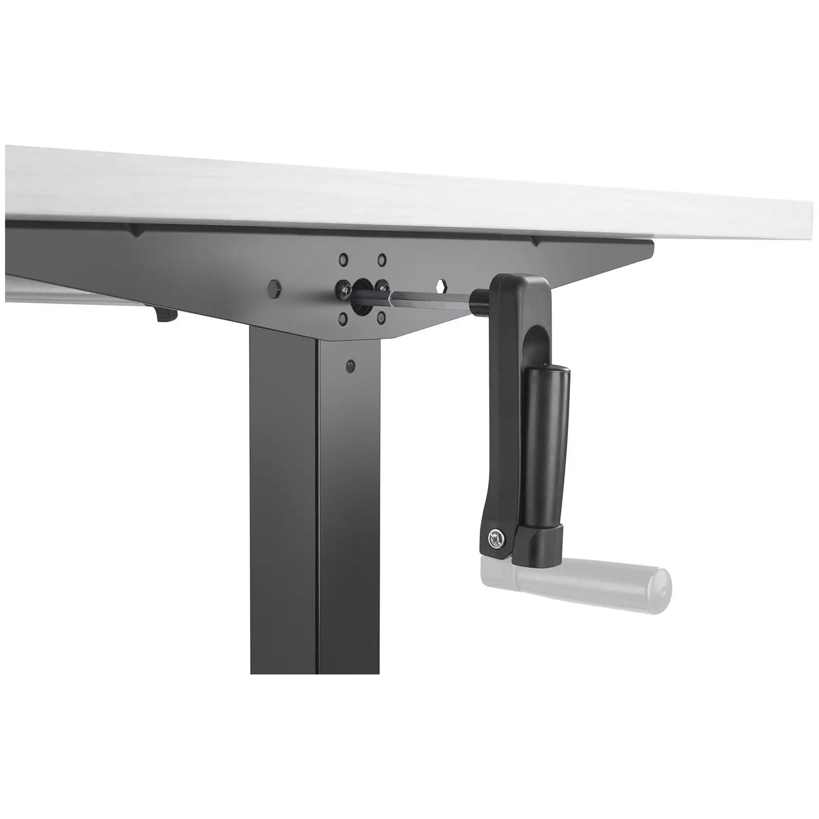 Bureau assis-debout (piètement) STAR_DESK_24 - 70 kg - Noir