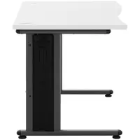 Kancelářský stůl - 120 x 73 cm - bílá / šedá