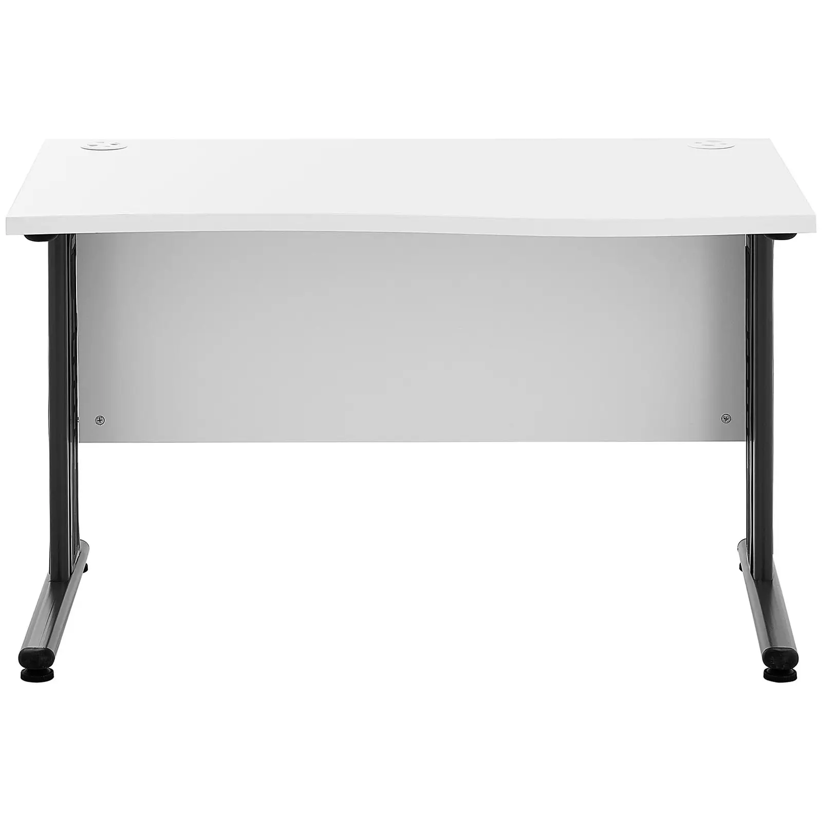 Mesa de escritório - 120 x 73 cm - branco / cinza