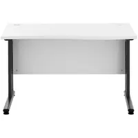 skrivebord – 120 x 73 cm – hvit/grå
