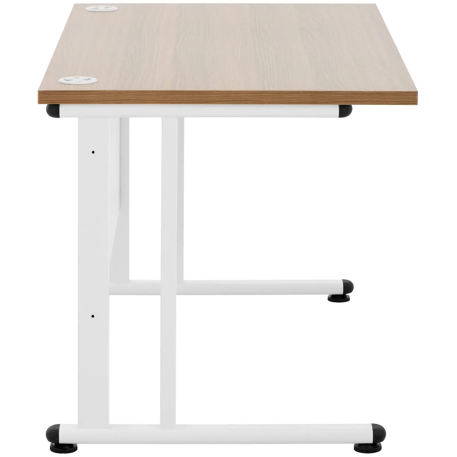 Mesa de oficina - 120 x 73 cm - marrón/blanco