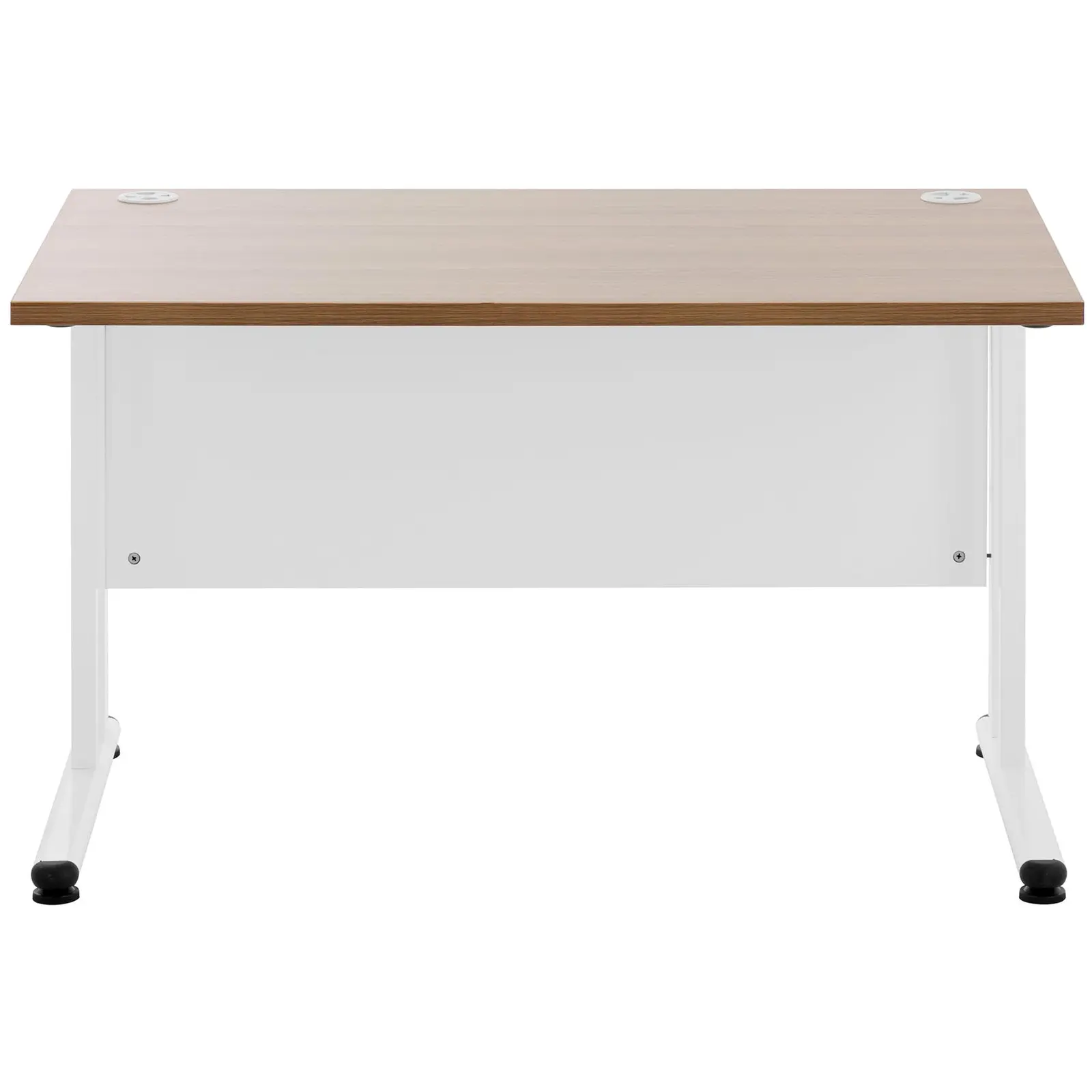 Office Desk  - 120 x 73 cm - brown / white