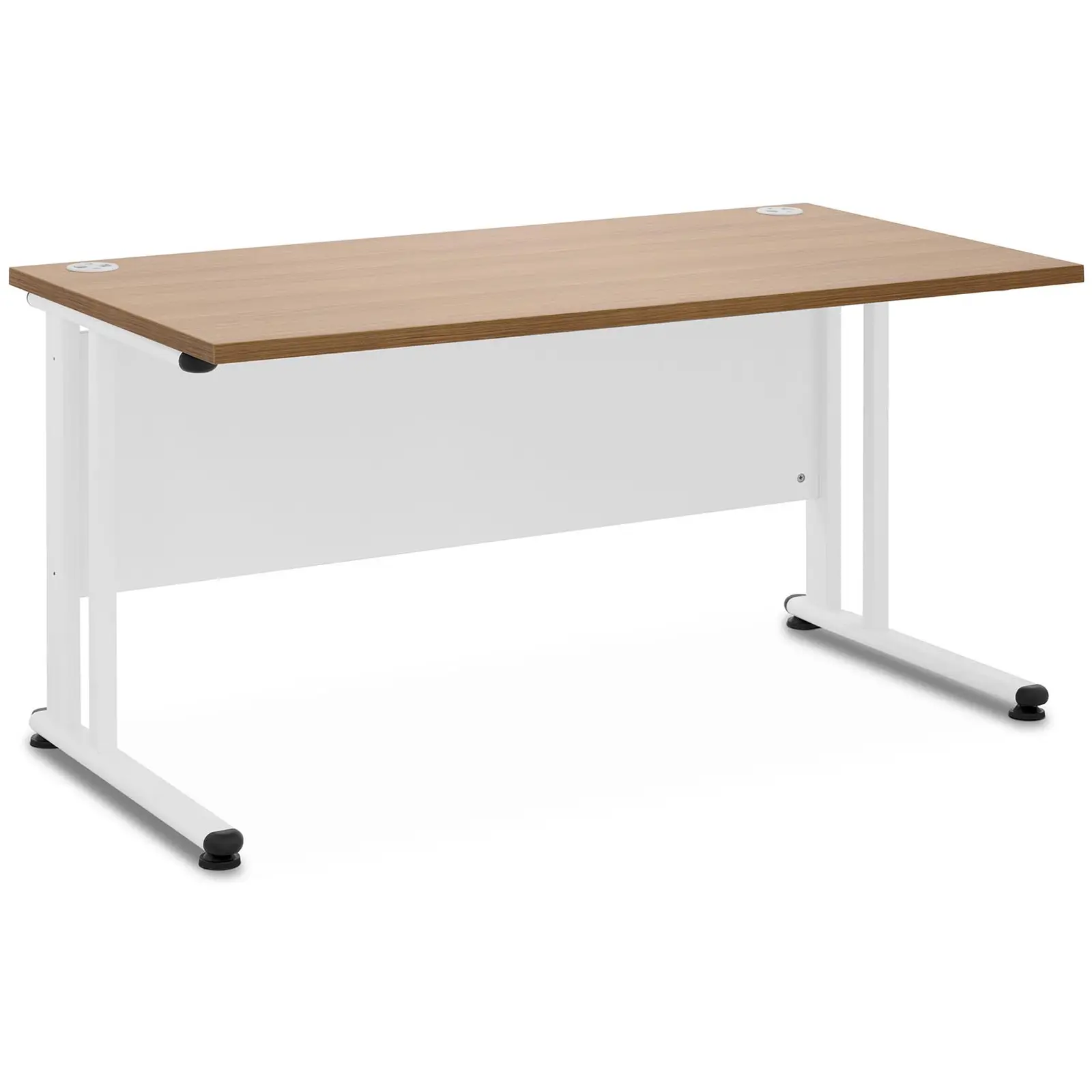 Levně Kancelářský stůl 140 x 73 cm hnědá/bílá - Psací stoly Fromm & Starck