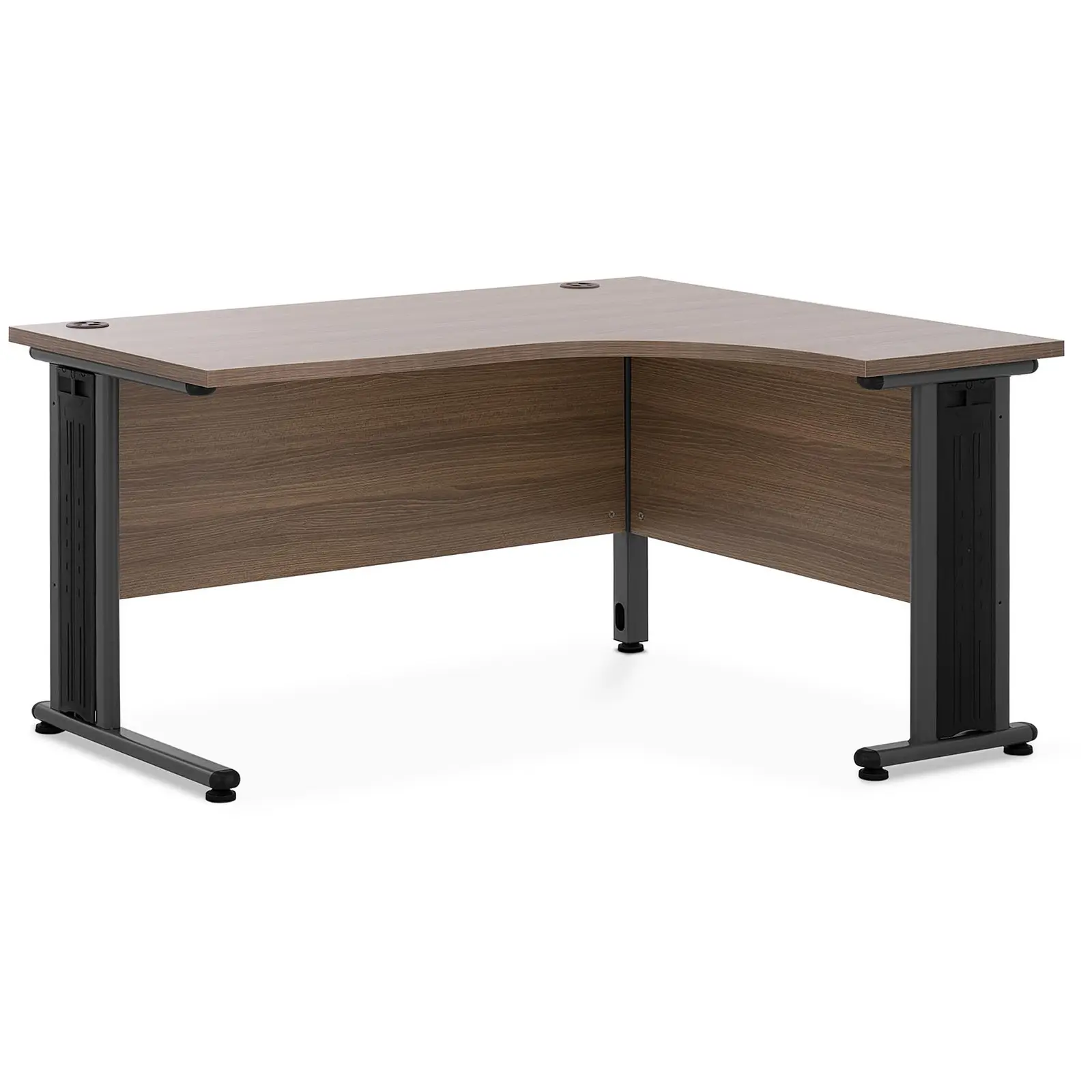 Rohový psací stůl 140 x 120 cm hnědá - Psací stoly Fromm & Starck
