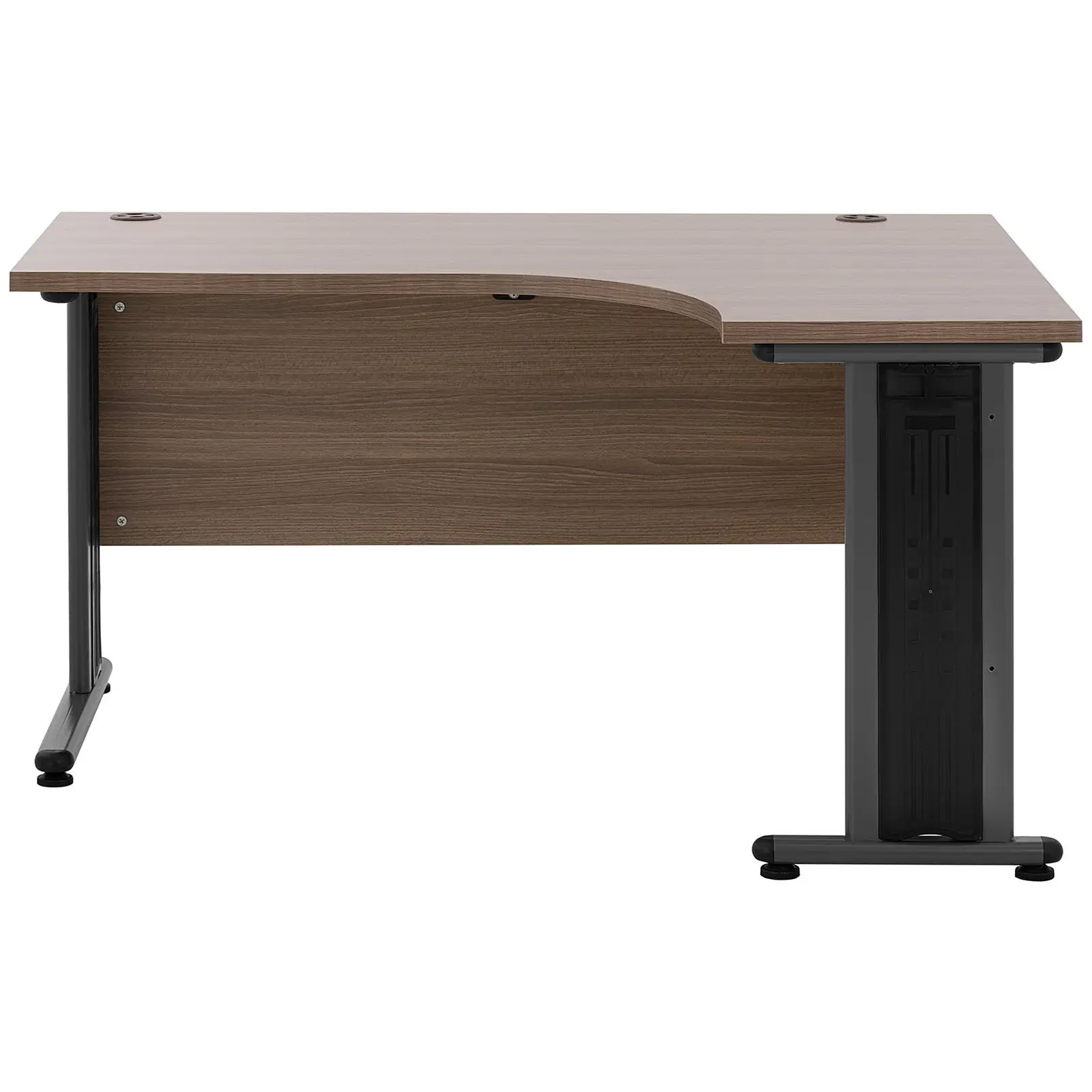 Rohový písací stôl - 140 x 120 cm - hnedý