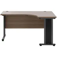 Corner Desk - 140 x 120 cm - brown