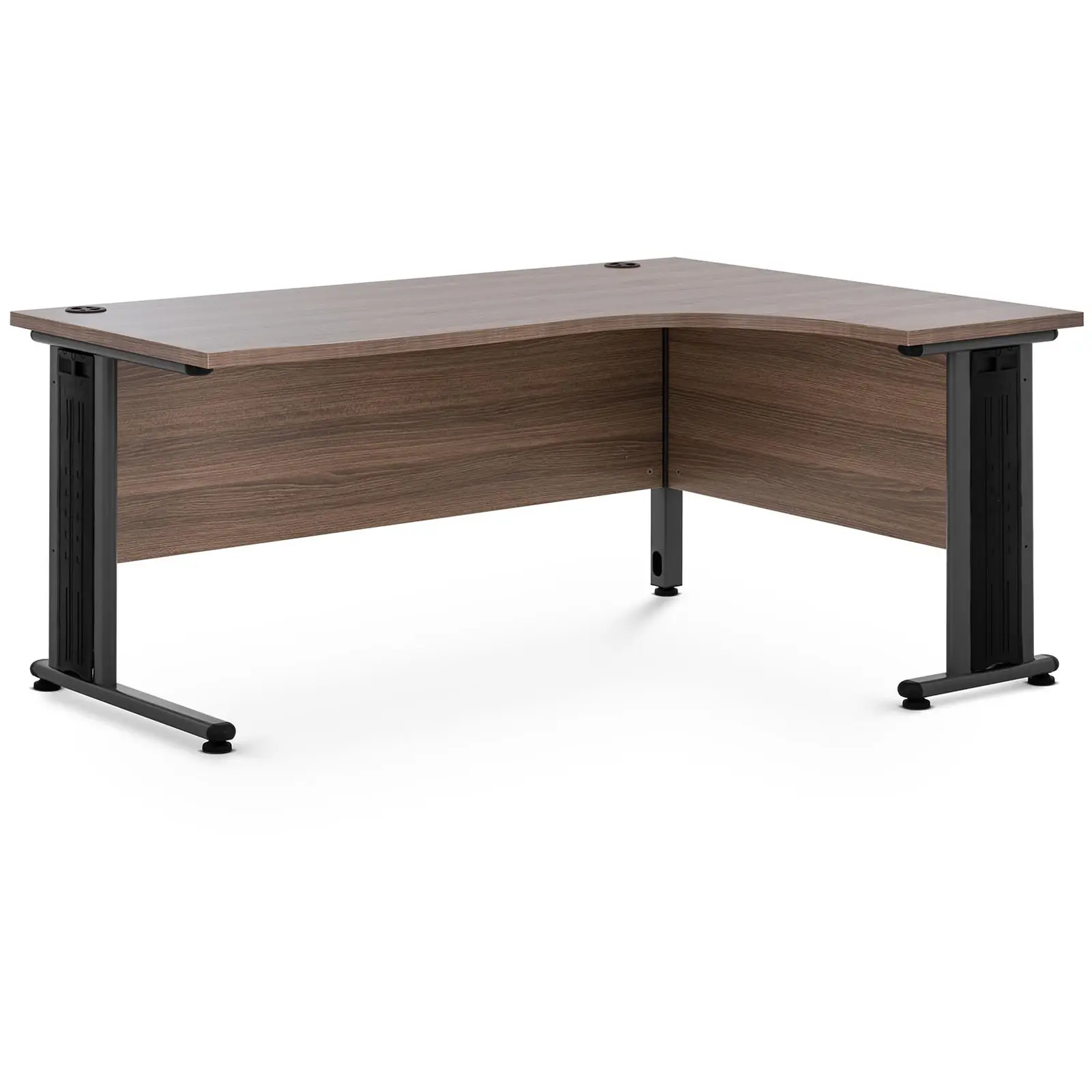 Rohový psací stůl 160 x 120 cm hnědá - Psací stoly Fromm & Starck