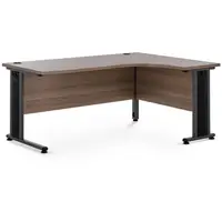 Kotna pisalna miza - 160 x 120 cm - rjava