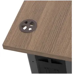 skrivebord – 160 x 120 cm – brun