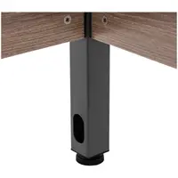 Kutni radni stol - 160 x 120 cm - smeđi