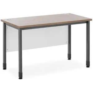 Mesa de oficina - 120 x 60 cm - marrón/gris