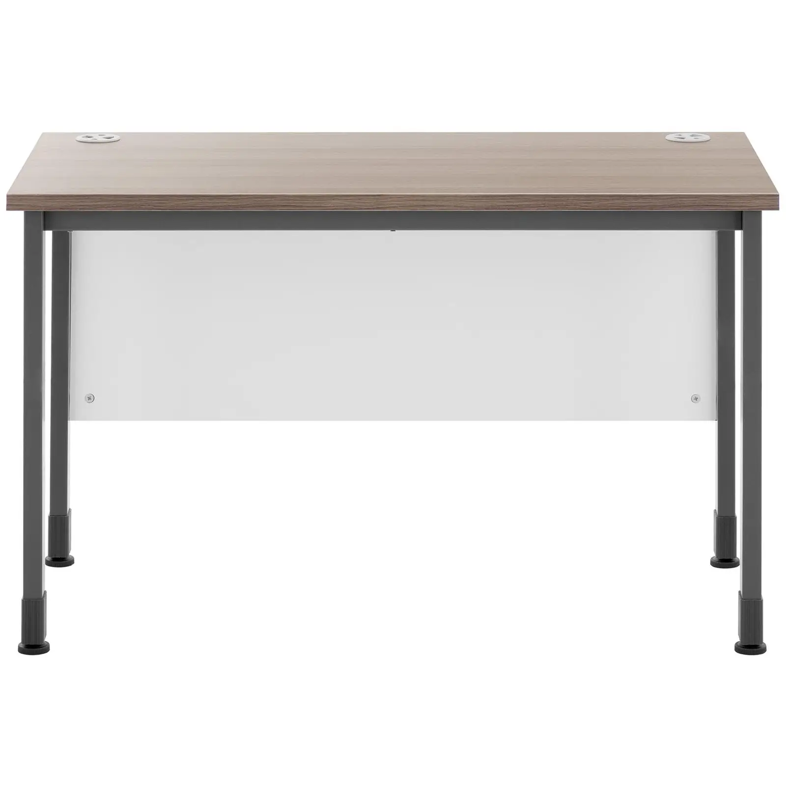 Grey deals brown desk