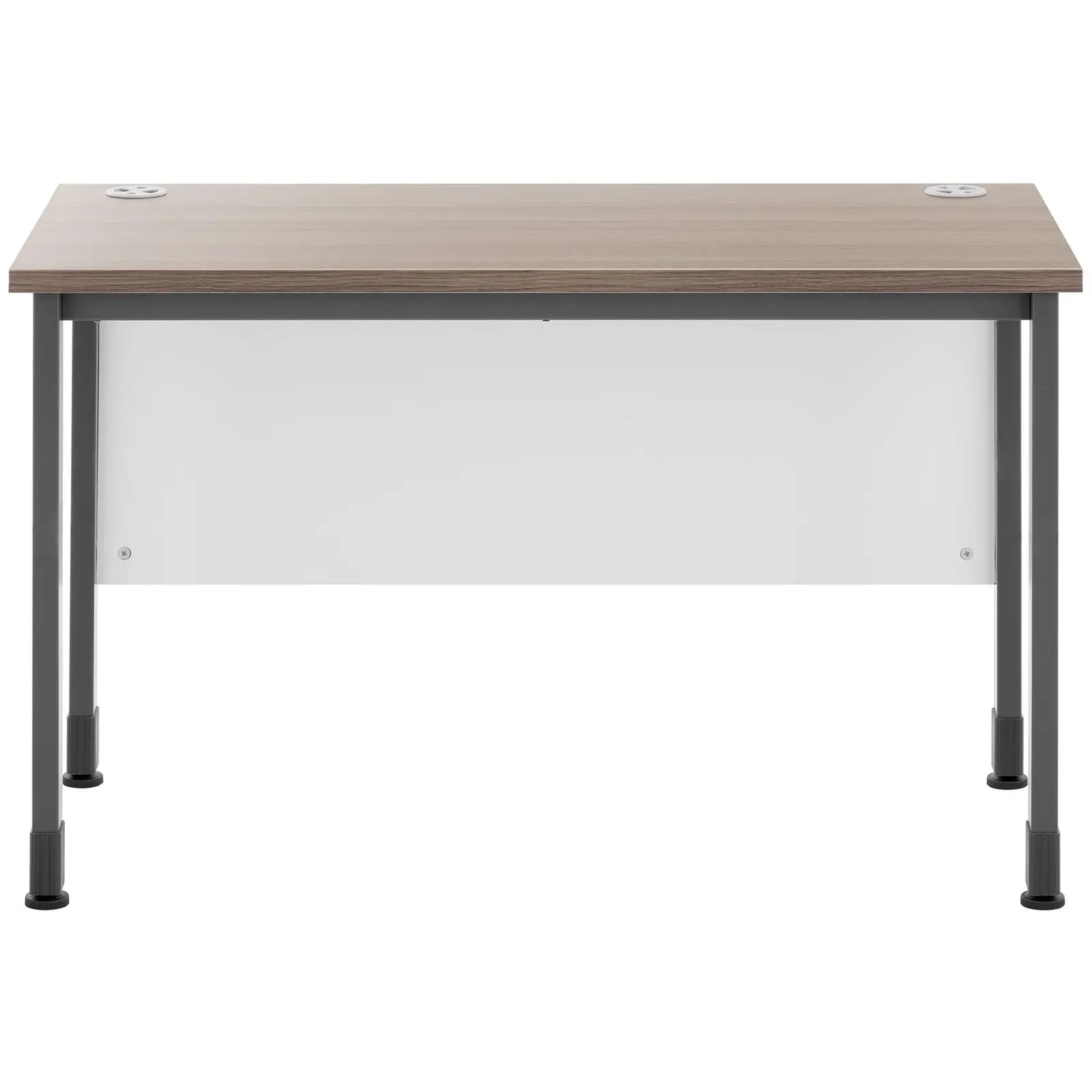 Kancelářský stůl - 120 x 60 cm - hnědá/šedá