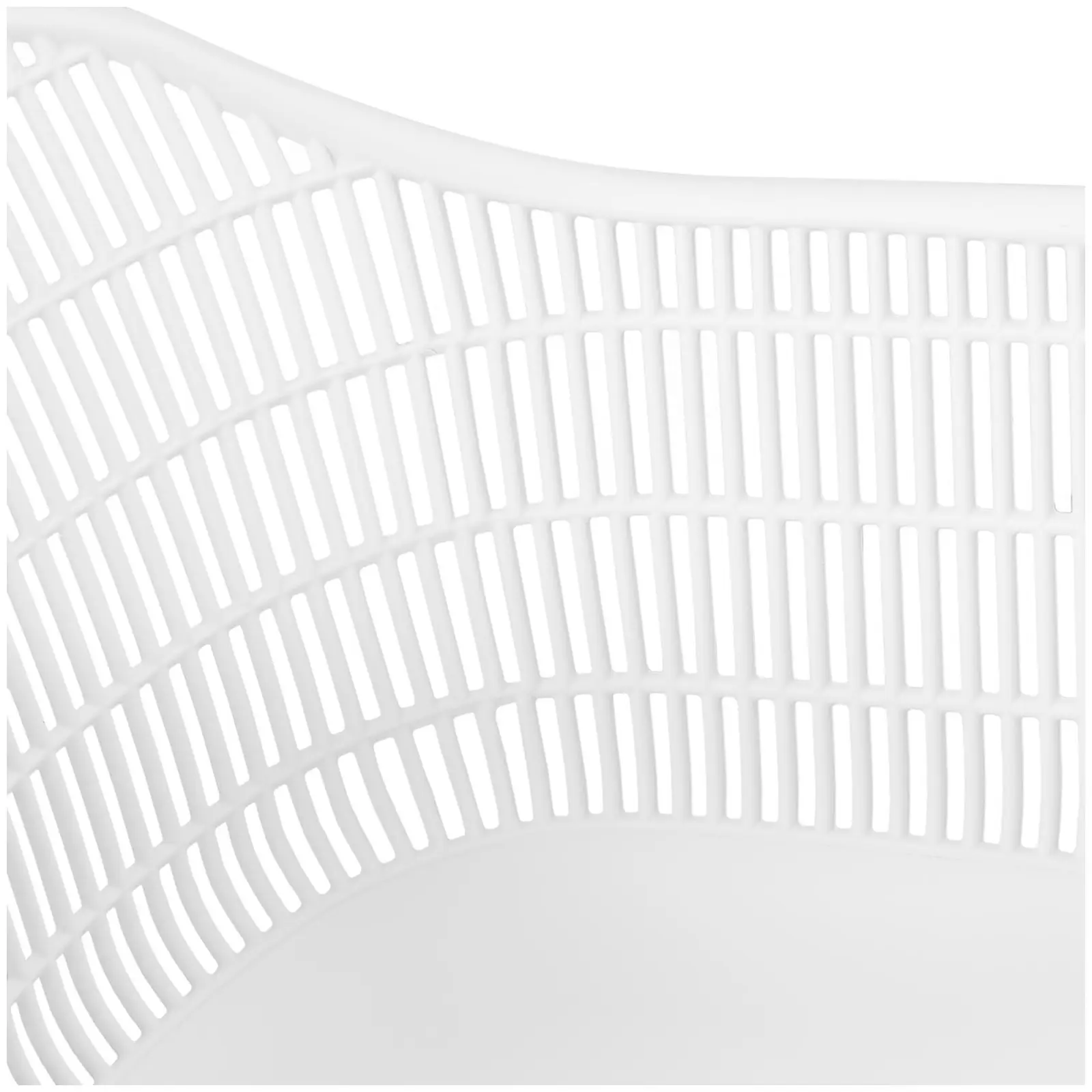 Chaise - Lot de 2 - 150 kg max. - Surface d'assise de 490 x 450 x 450 mm - Coloris blanc (Couleur(s): Blanc)