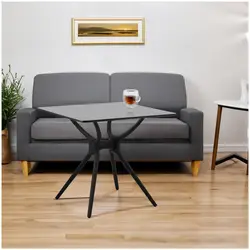 B-Ware Tisch - quadratisch - 80 x 80 cm - schwarz