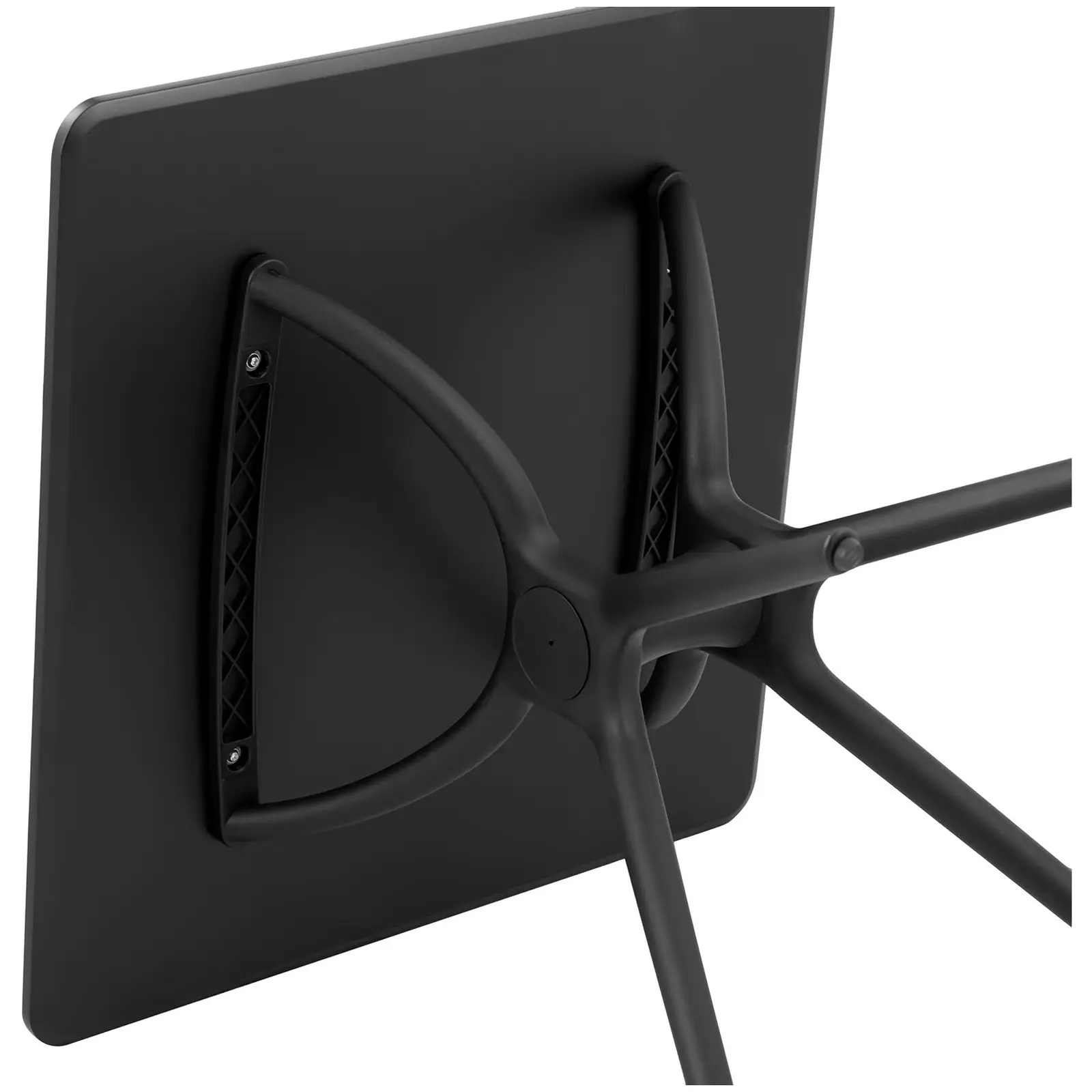 Table - Plateau carré - 80 x 80 cm - Coloris noir