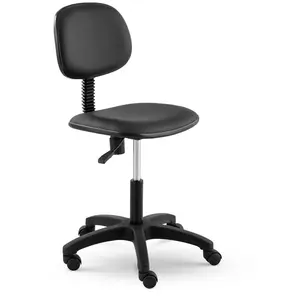 Pracovní židle - 120 kg - černá - výška nastavitelná v rozmezí 450–590 mm