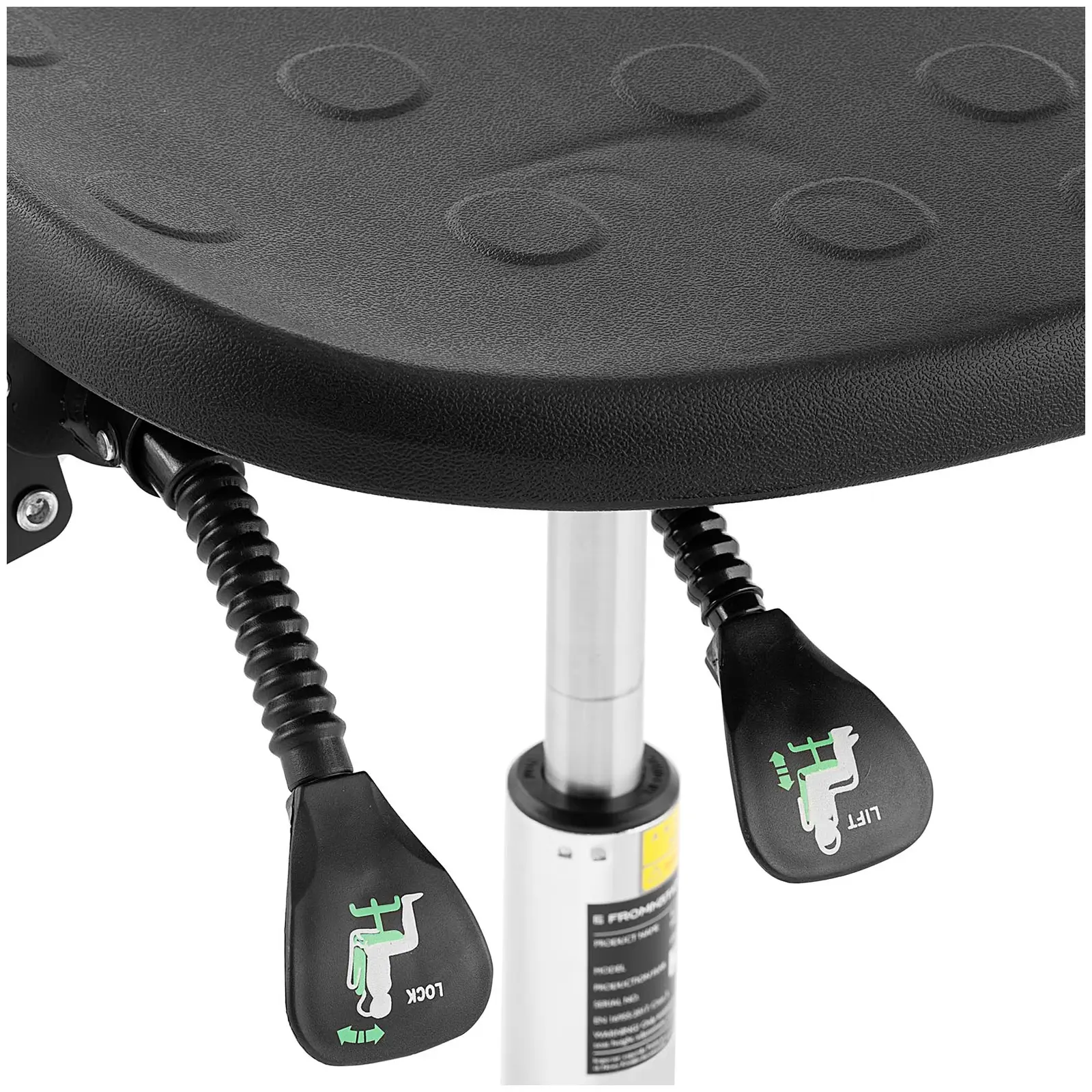 Industrijski stol - 120 kg - Black - višina nastavljiva od 515 - 780 mm