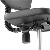 Laboratorní židle - 120 kg - černá - výška nastavitelná v rozmezí 410–550 mm