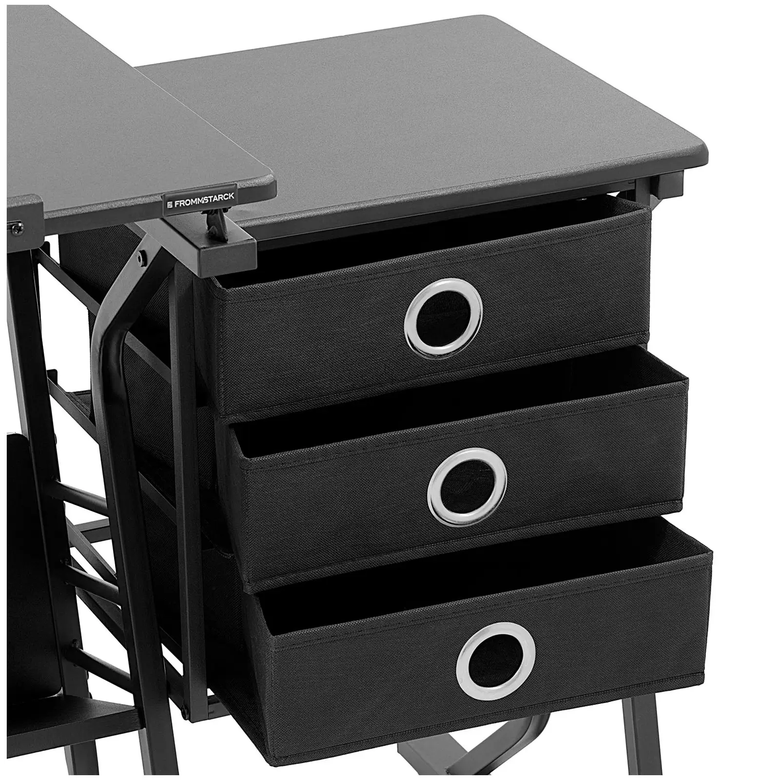 Table à dessin inclinable - 90 x 60 cm - Avec tabouret et table latérale (Forme: Rectangulaire)